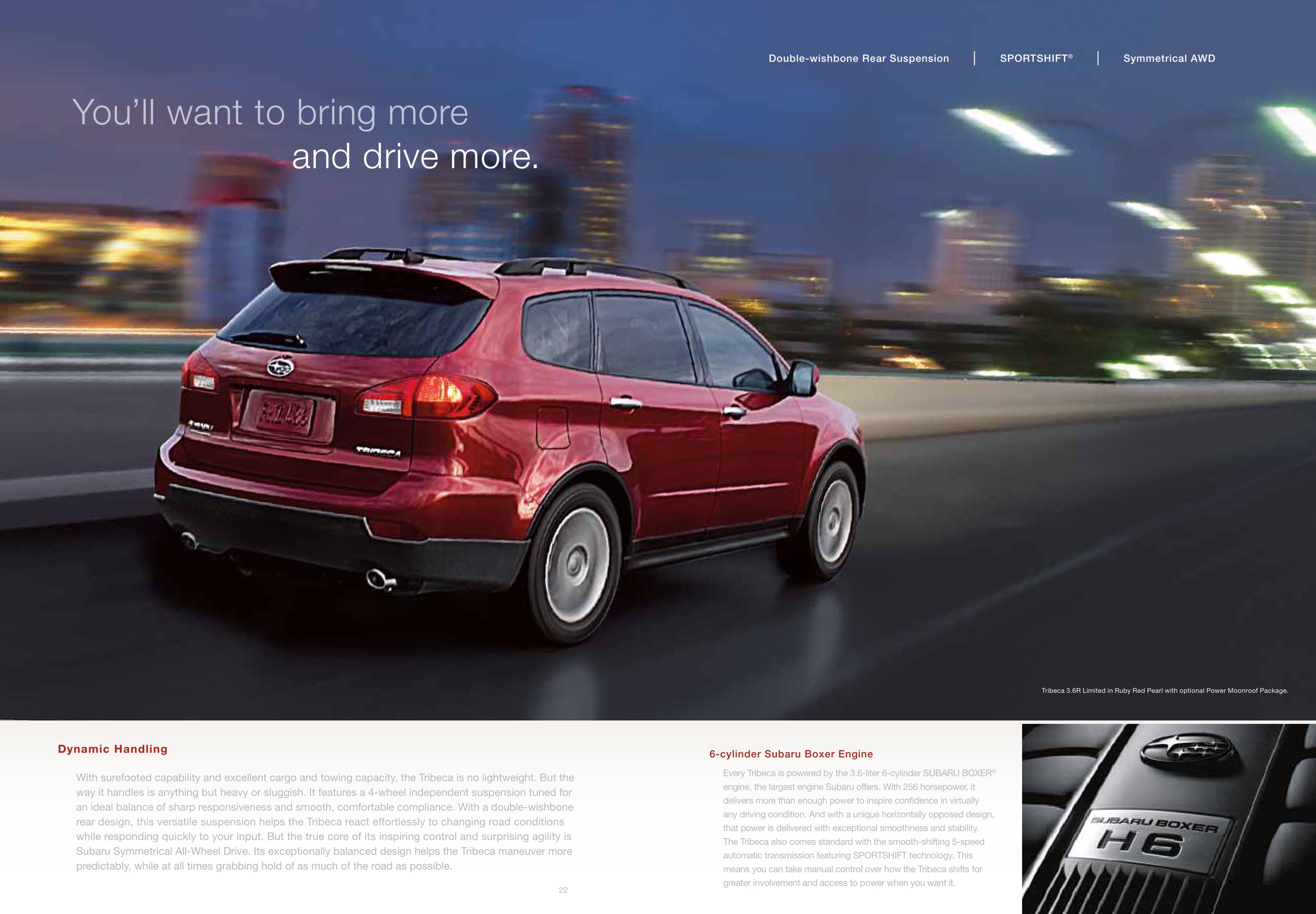 2010 Subaru Tribeca Brochure Page 8